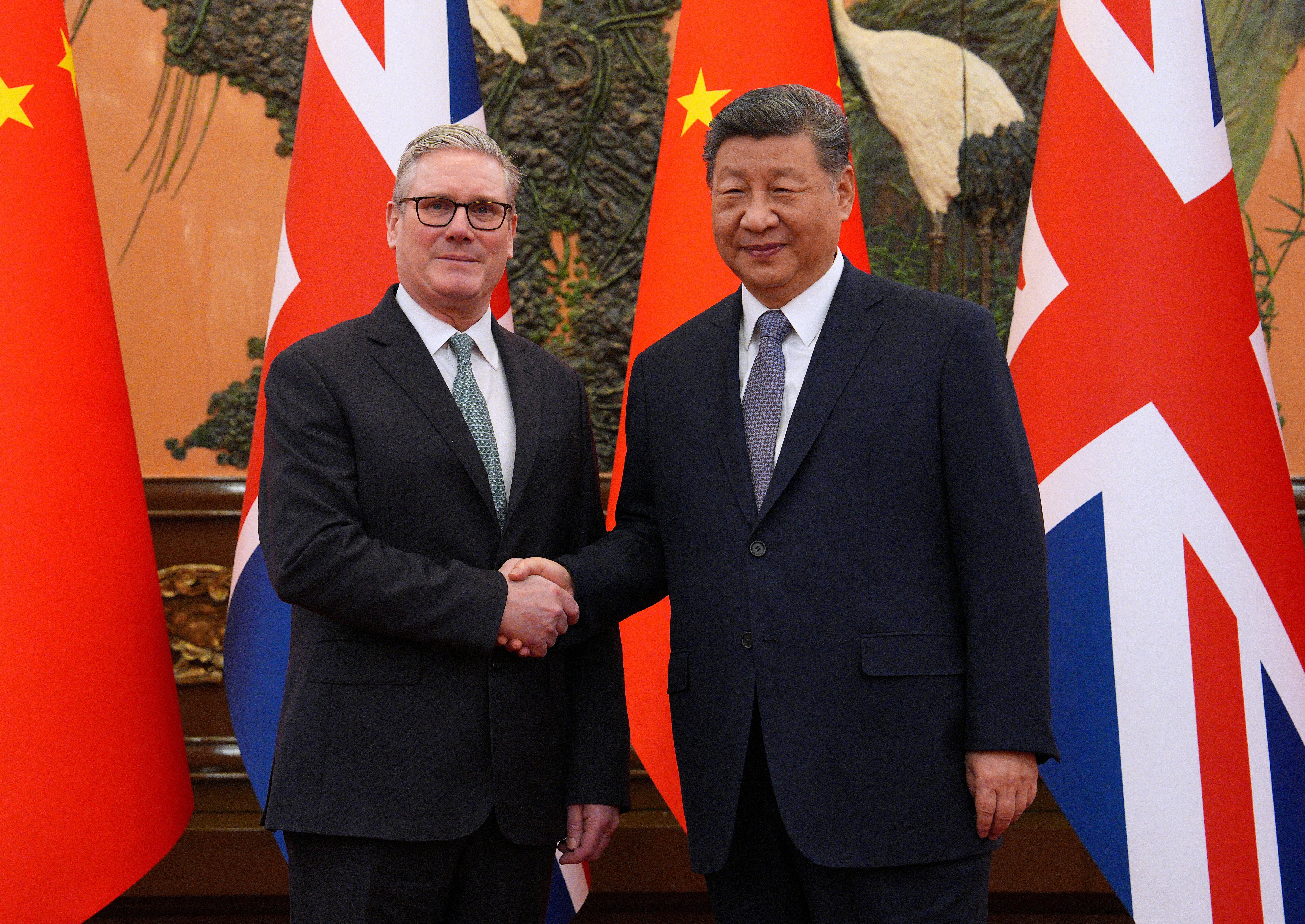 Britain's PM Keir Starmer visits China