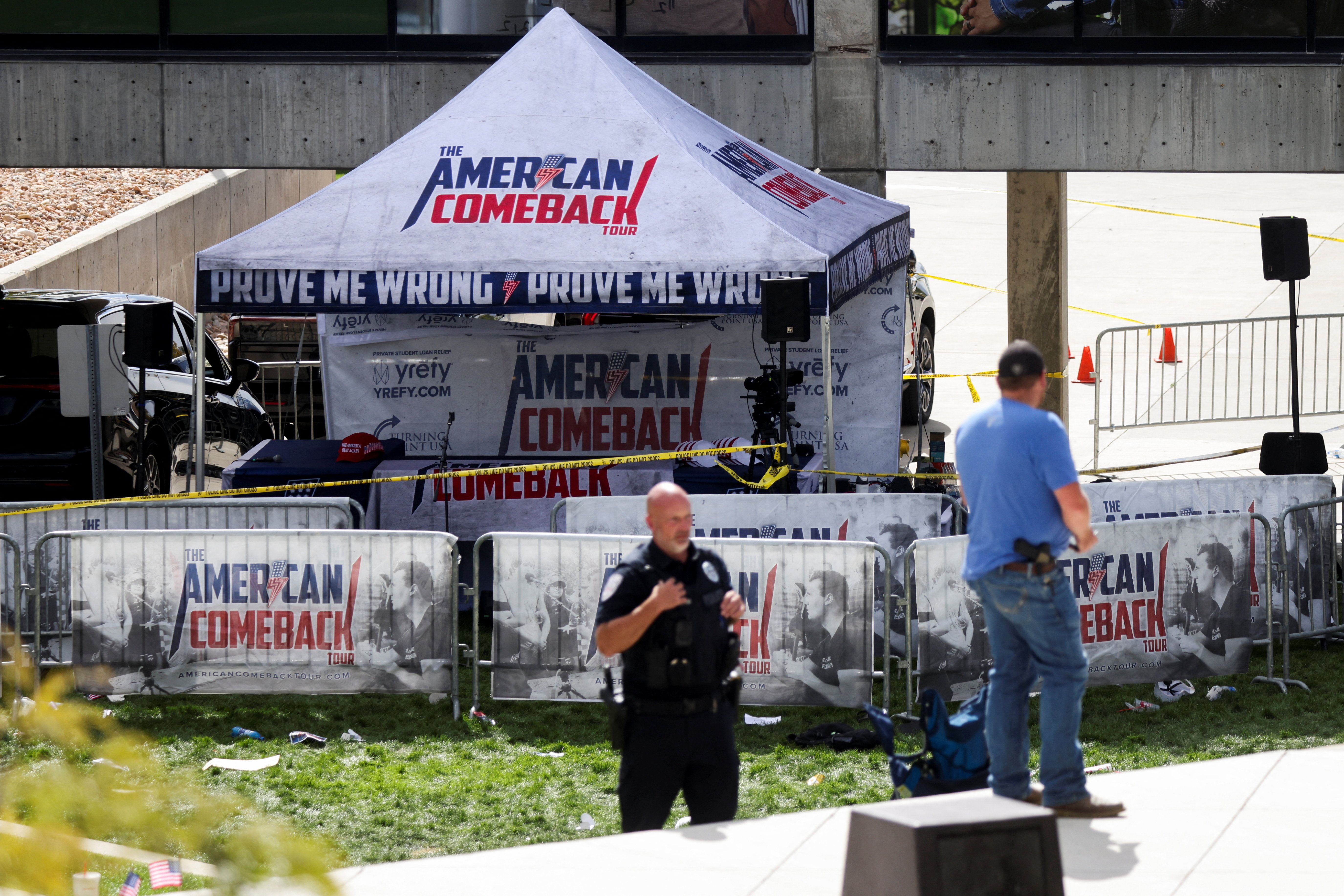 Charlie Kirk fatally shot at Utah Valley University event