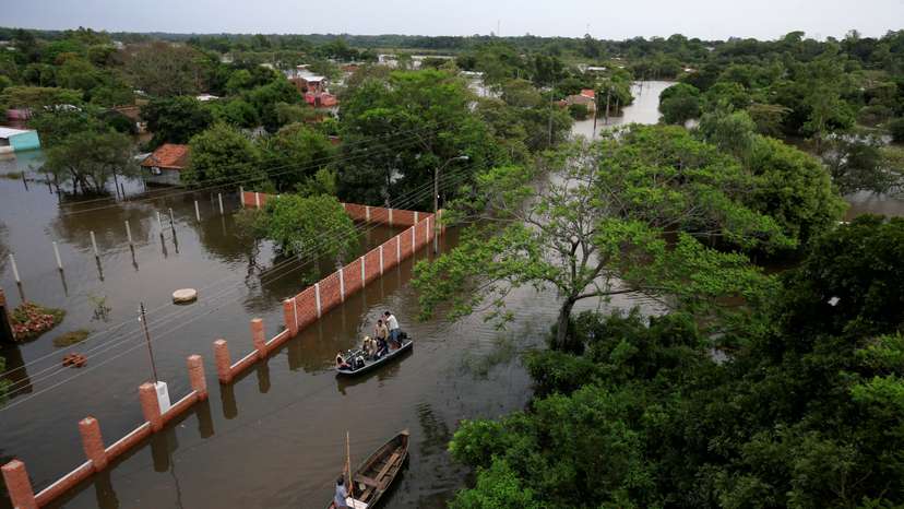 FILE PHOTO: Flooding displaces residents in southern Paraguay