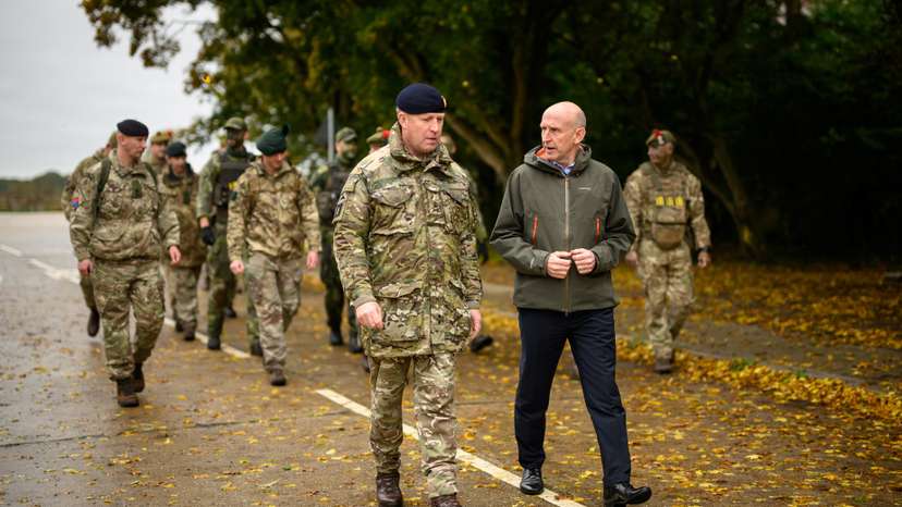 British Defence Secretary and Chancellor meet Ukrainian troops training In Norfolk
