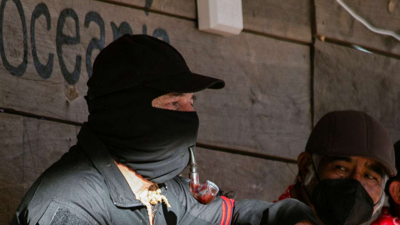 Captain Insurgent Marcos of the EZLN attends the 30th anniversary of the Zapatista uprising, in Ocosingo