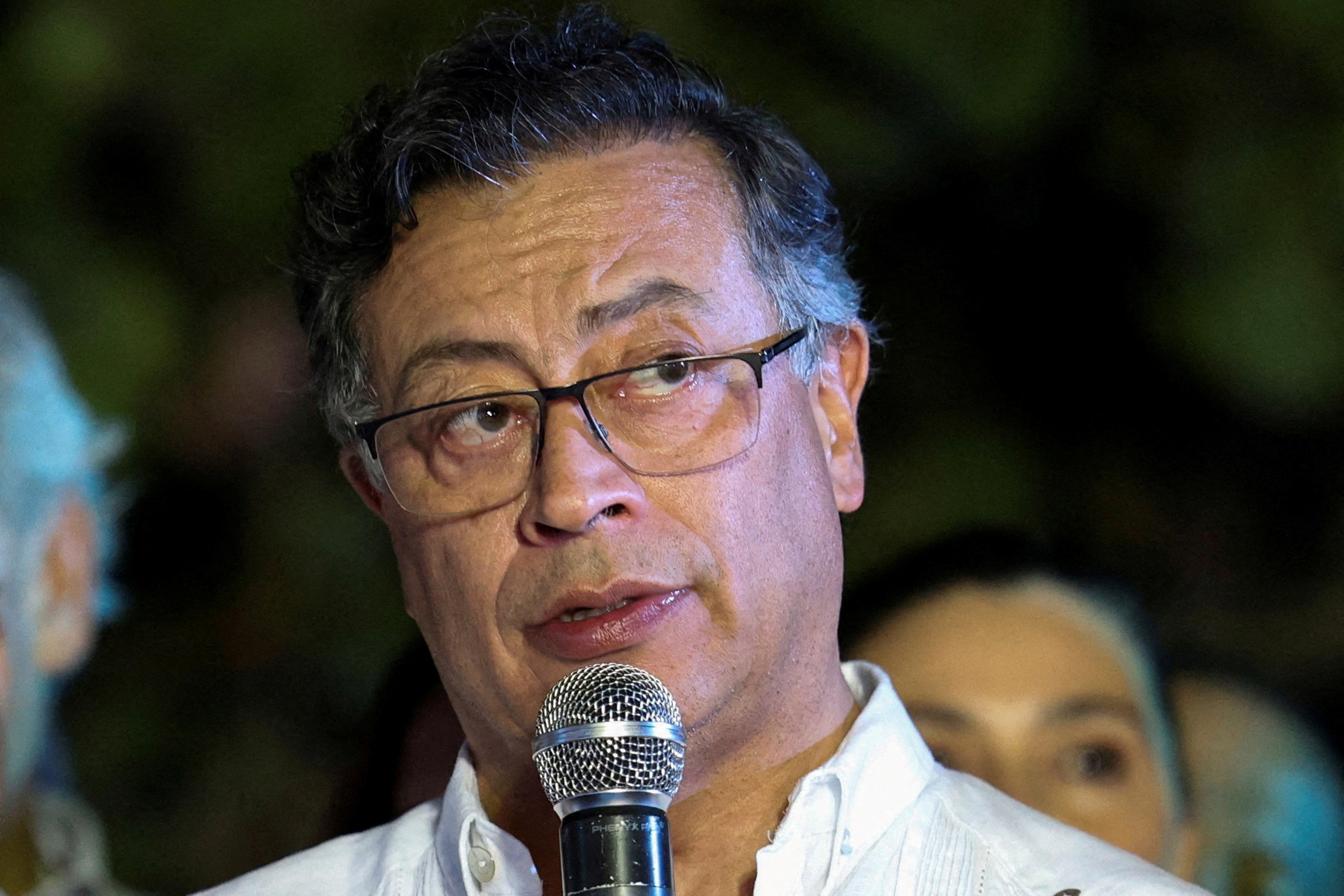 FILE PHOTO: Colombian President Gustavo Petro visits Haiti