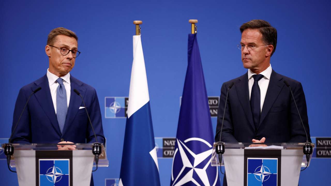 Finland's President Stubb meets with NATO's new Secretary General Rutte, in Brussels