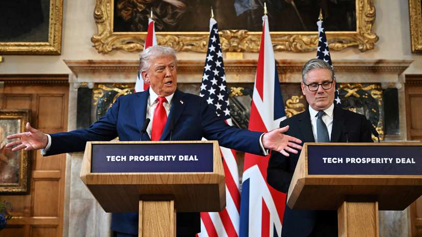 U.S. President Trump makes second state visit to Britain