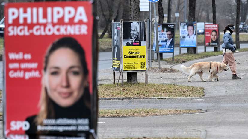 Election campaign posters in Munich