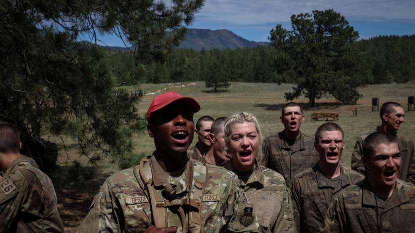 Two cadets, one first year at the U.S. Air Force Academy
