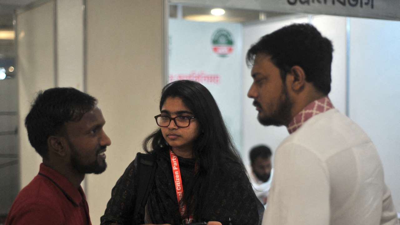 FILE PHOTO: National Citizen Party's (NCP) candidate interviewing event in Dhaka