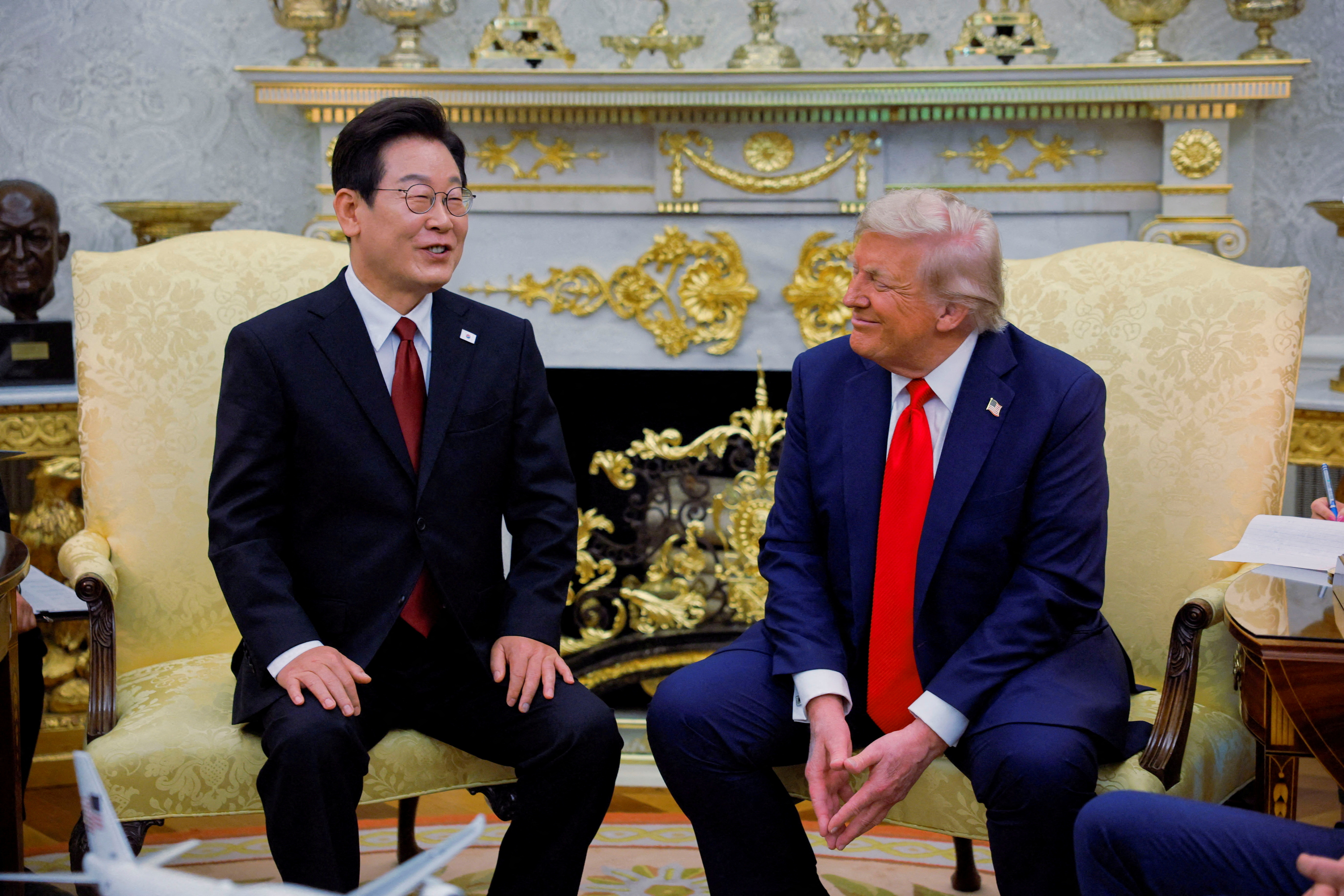 FILE PHOTO: South Korean President Lee Jae Myung visits Washington