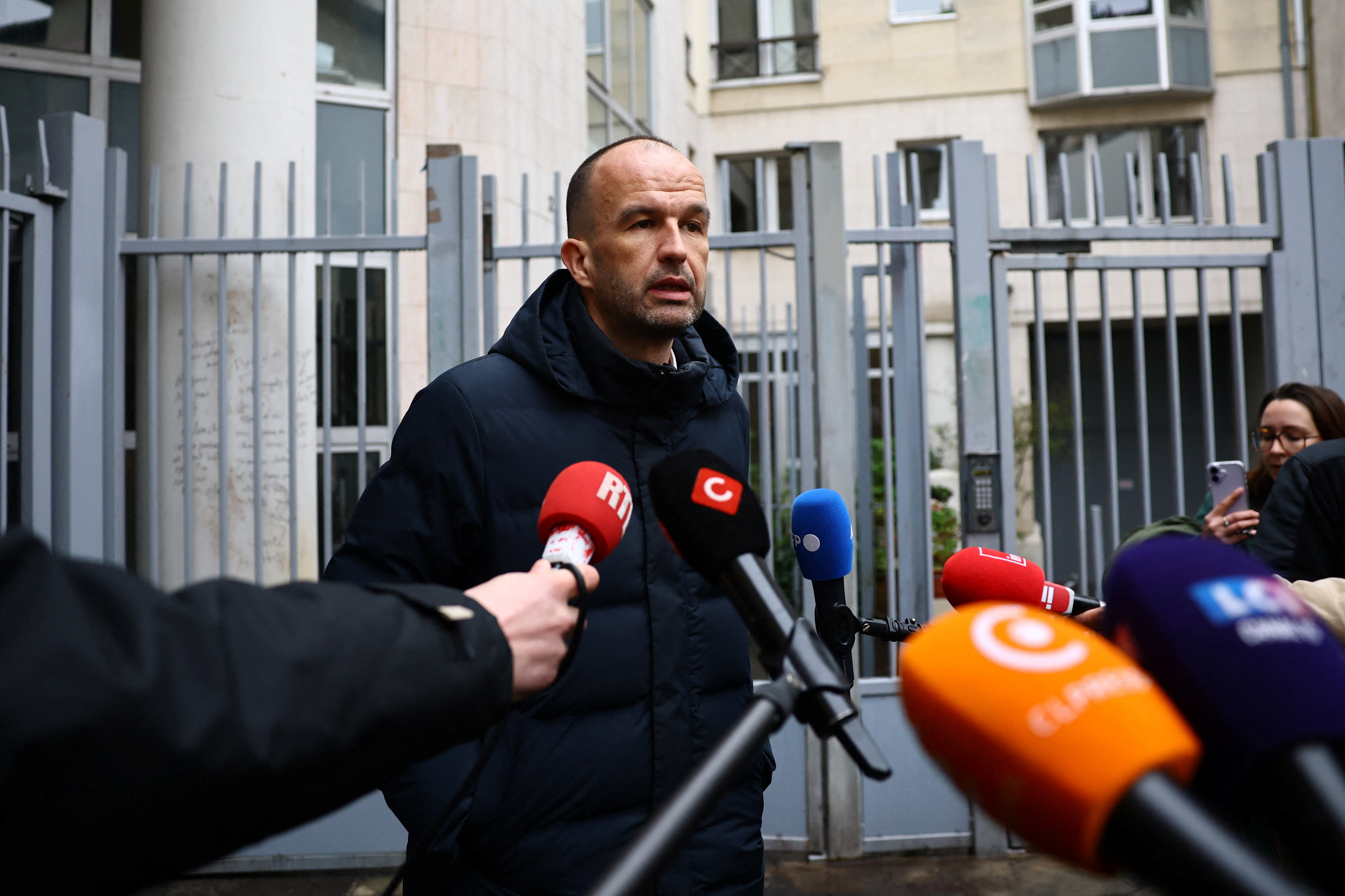 Headquarters of France's hard-left party La France Insoumise evacuated after bomb threat, in Paris