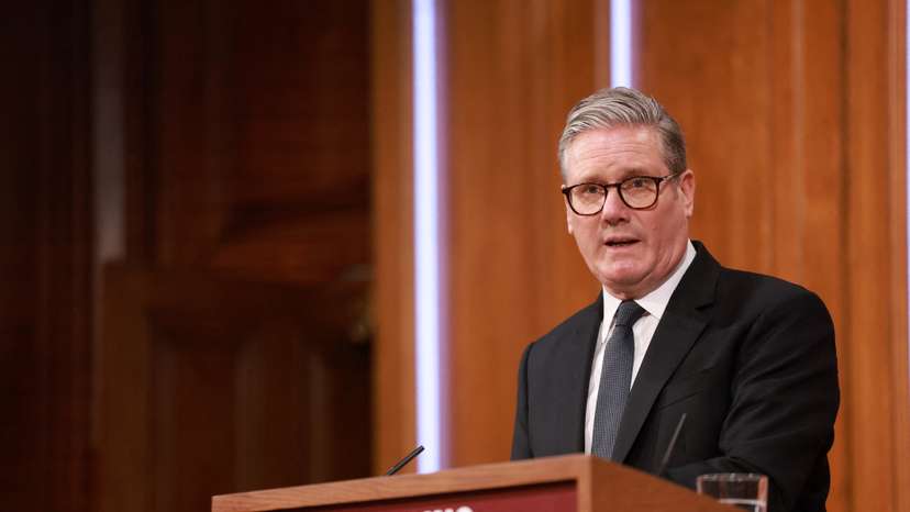 Press conference on migration, in London