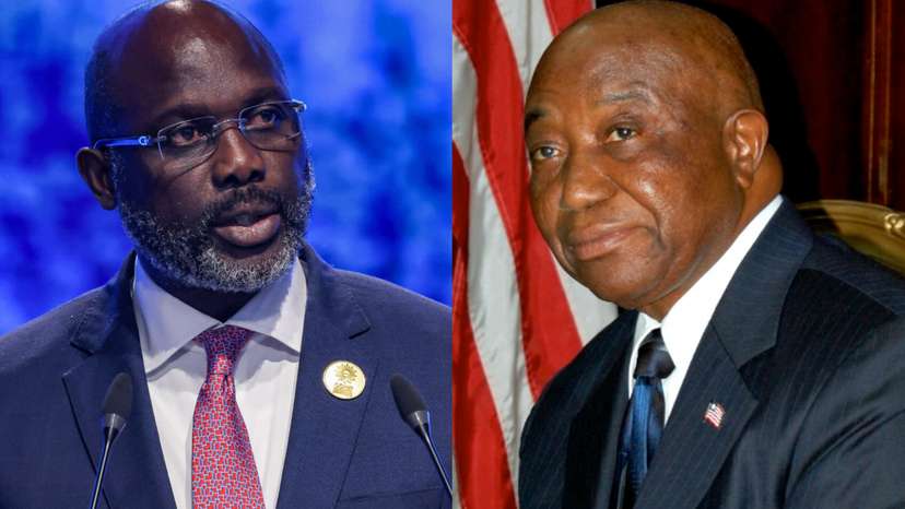 Weah and Boakai