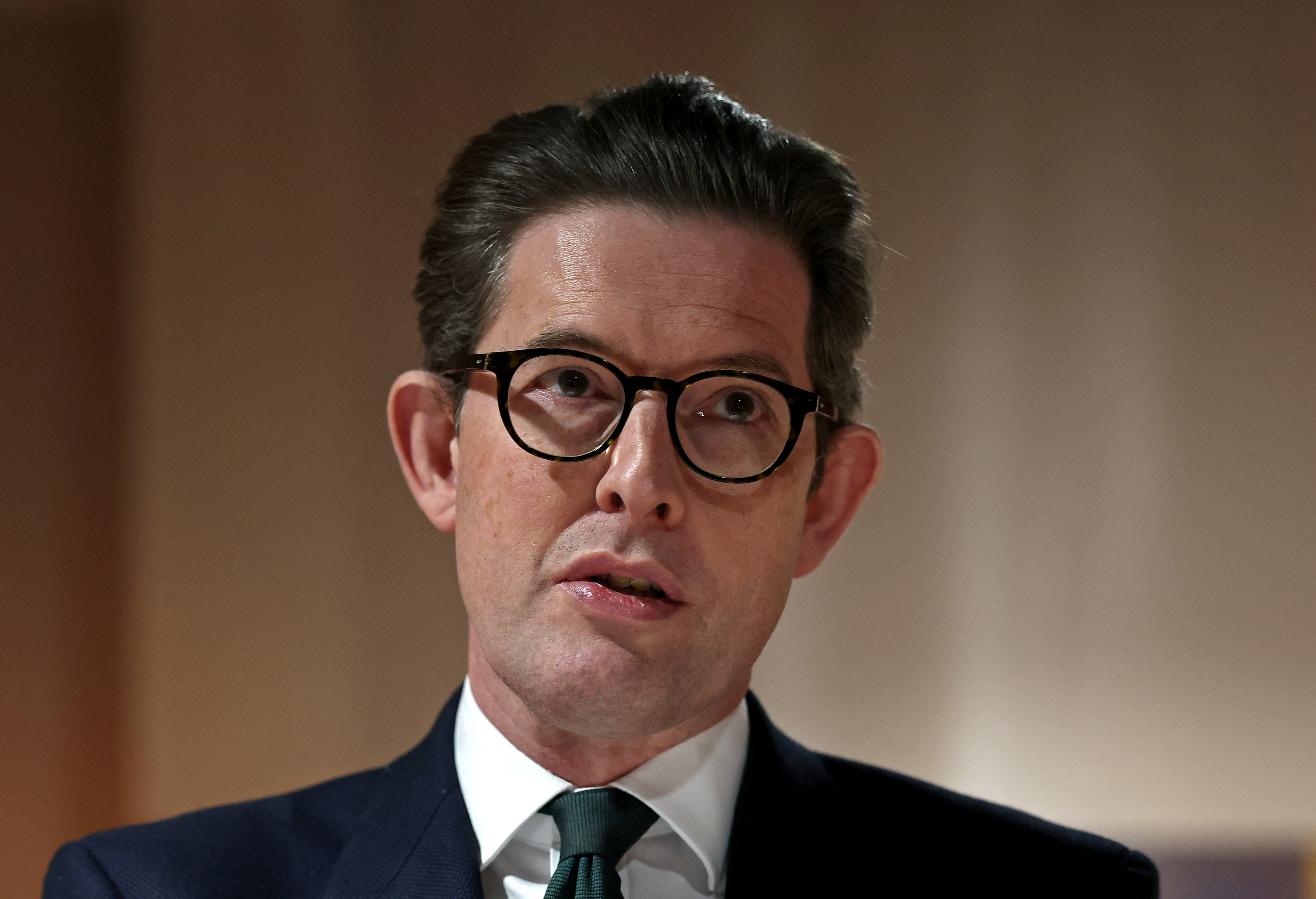 McCallum, Director General of MI5, speaks at launch of ‘MI5: Official Secrets’ exhibition at The National Archives in London