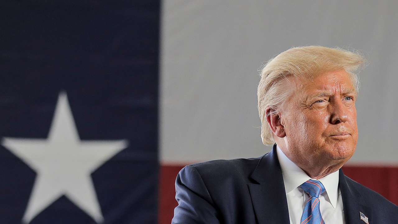 FILE PHOTO: U.S. President Trump visits the Double Eagle Energy Oil Rig in Midland, Texas