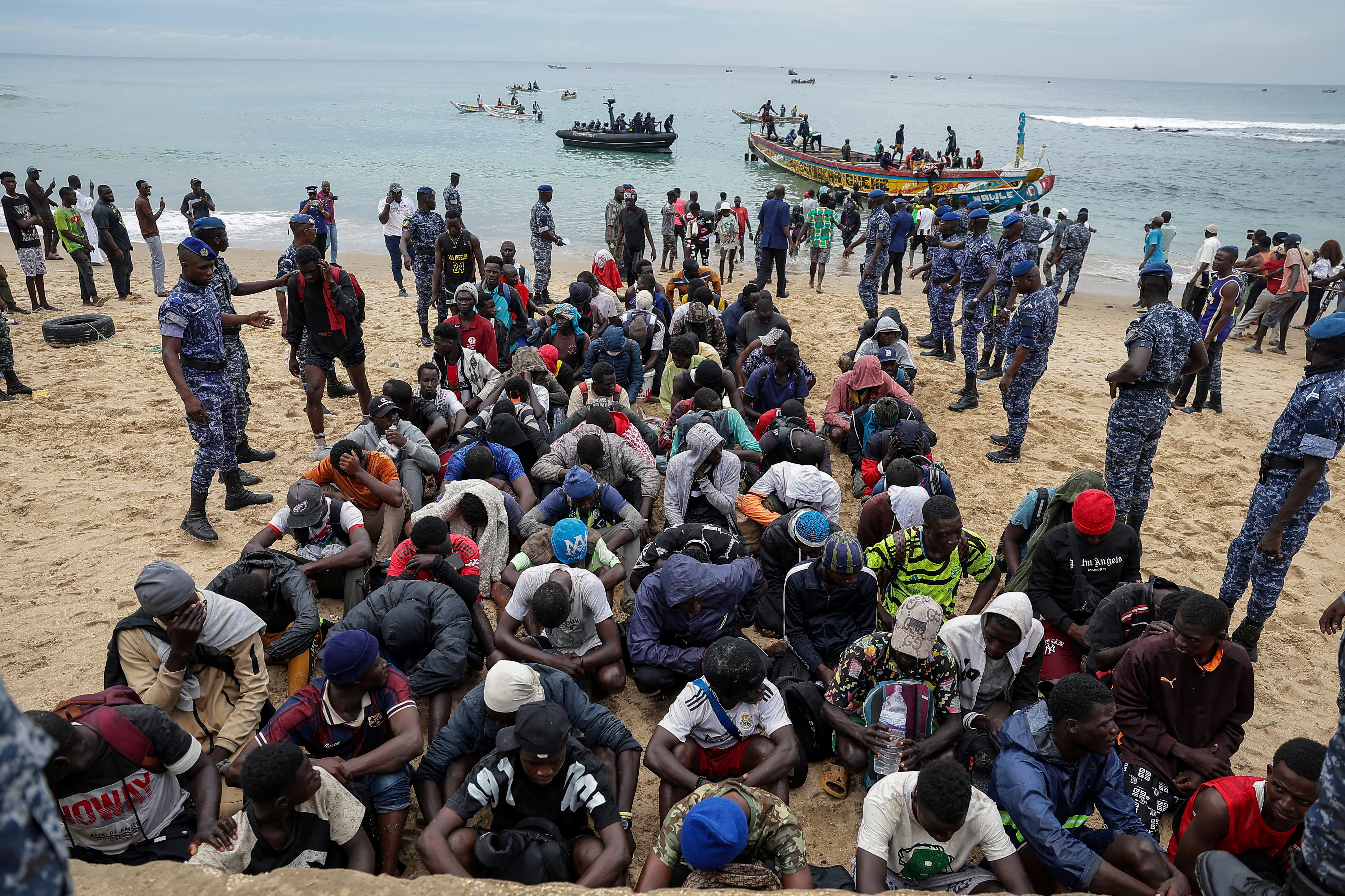 Senegal intercepts pirogue carrying migrants attempting Atlantic crossing