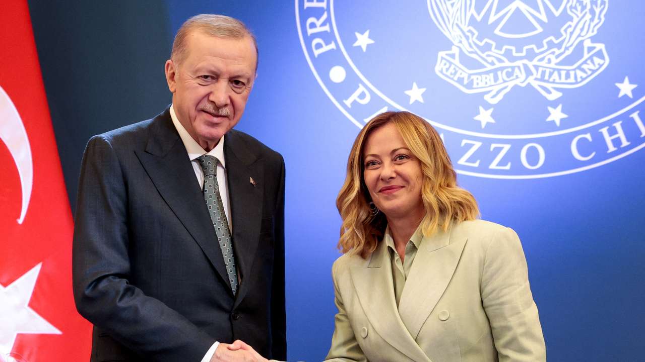 Turkish President Erdogan visits Italy