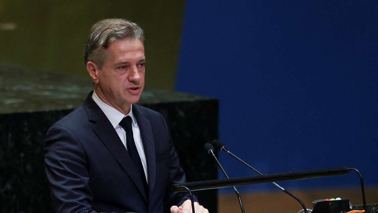 FILE PHOTO: World leaders take part in the 79th annual U.N. General Assembly high-level debate