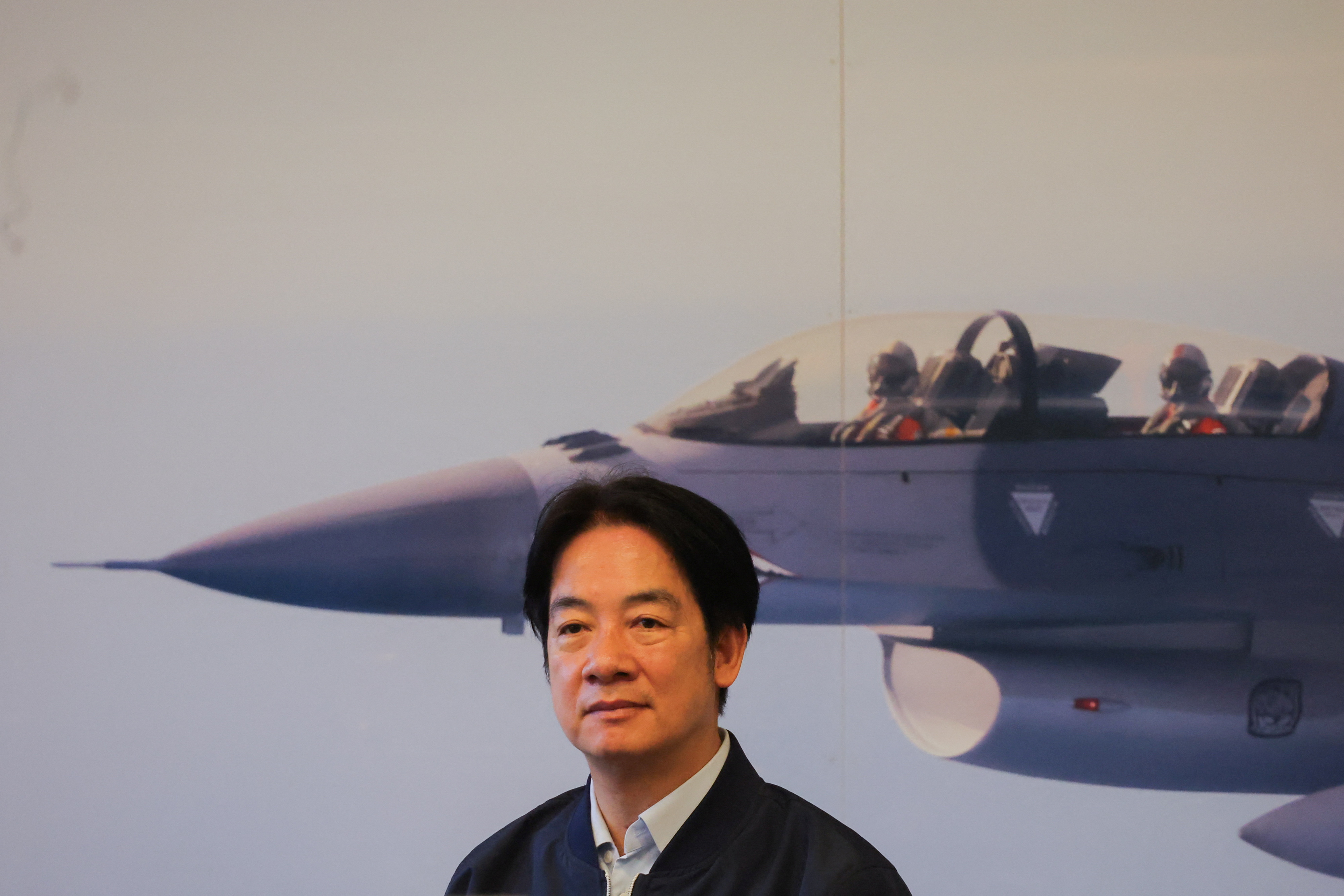 Taiwan's President Lai Ching-te visits soldiers and air force personnel in Hualien