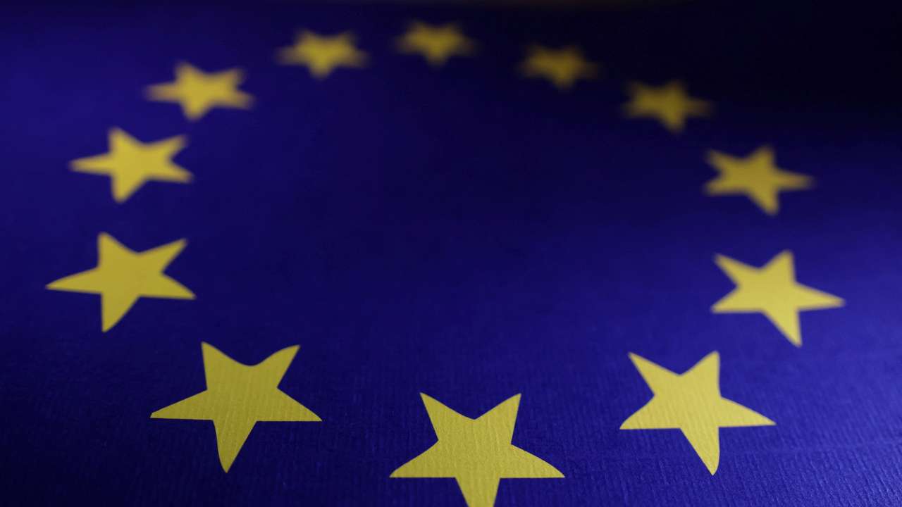 Illustration shows EU flag