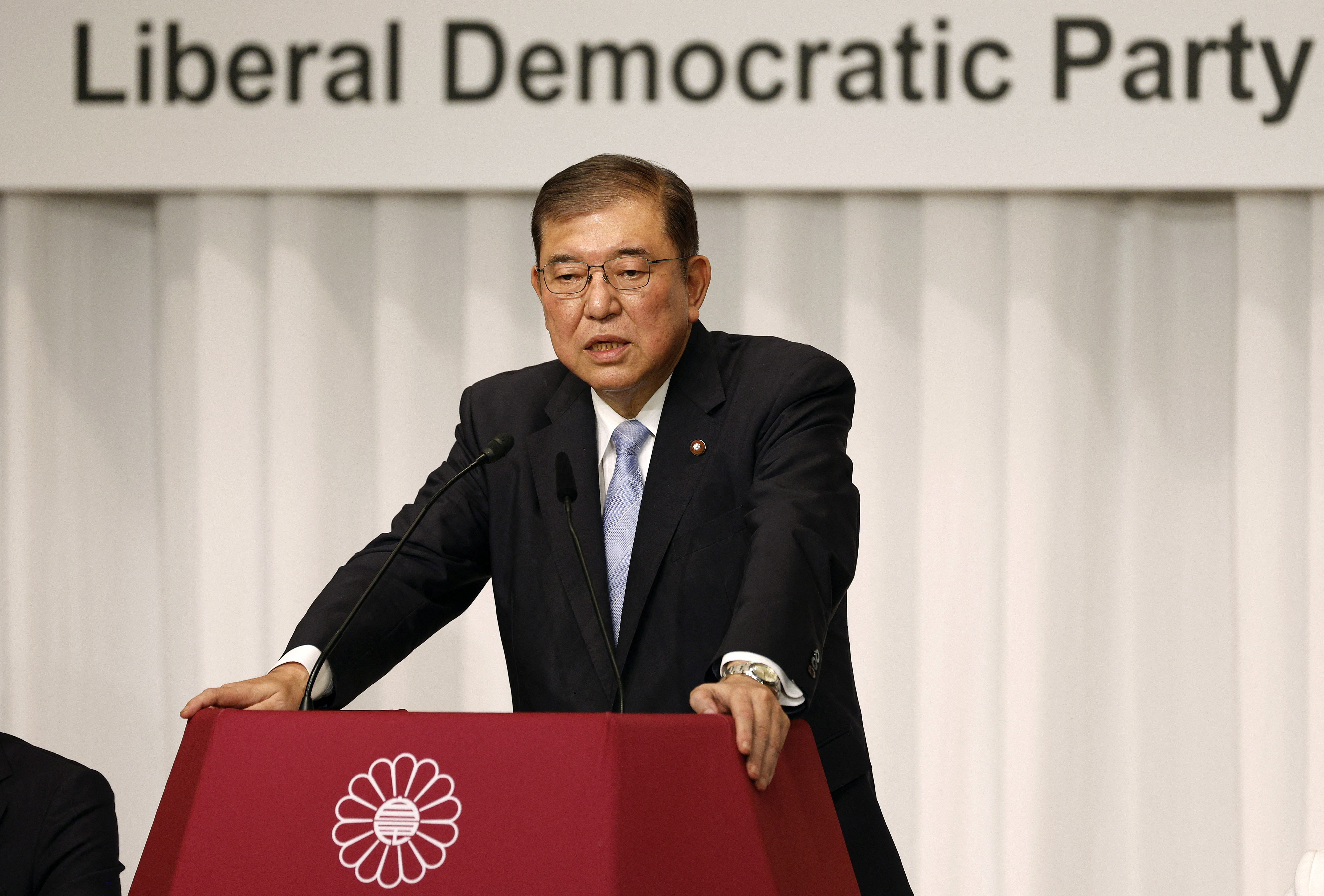 Japan’s ruling Liberal Democratic Party's presidential election candidates joint press conference