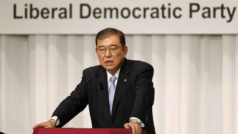 Japan’s ruling Liberal Democratic Party's presidential election candidates joint press conference
