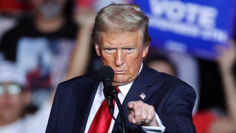 Republican presidential nominee and former U.S. President Donald Trump campaigns in Henderson