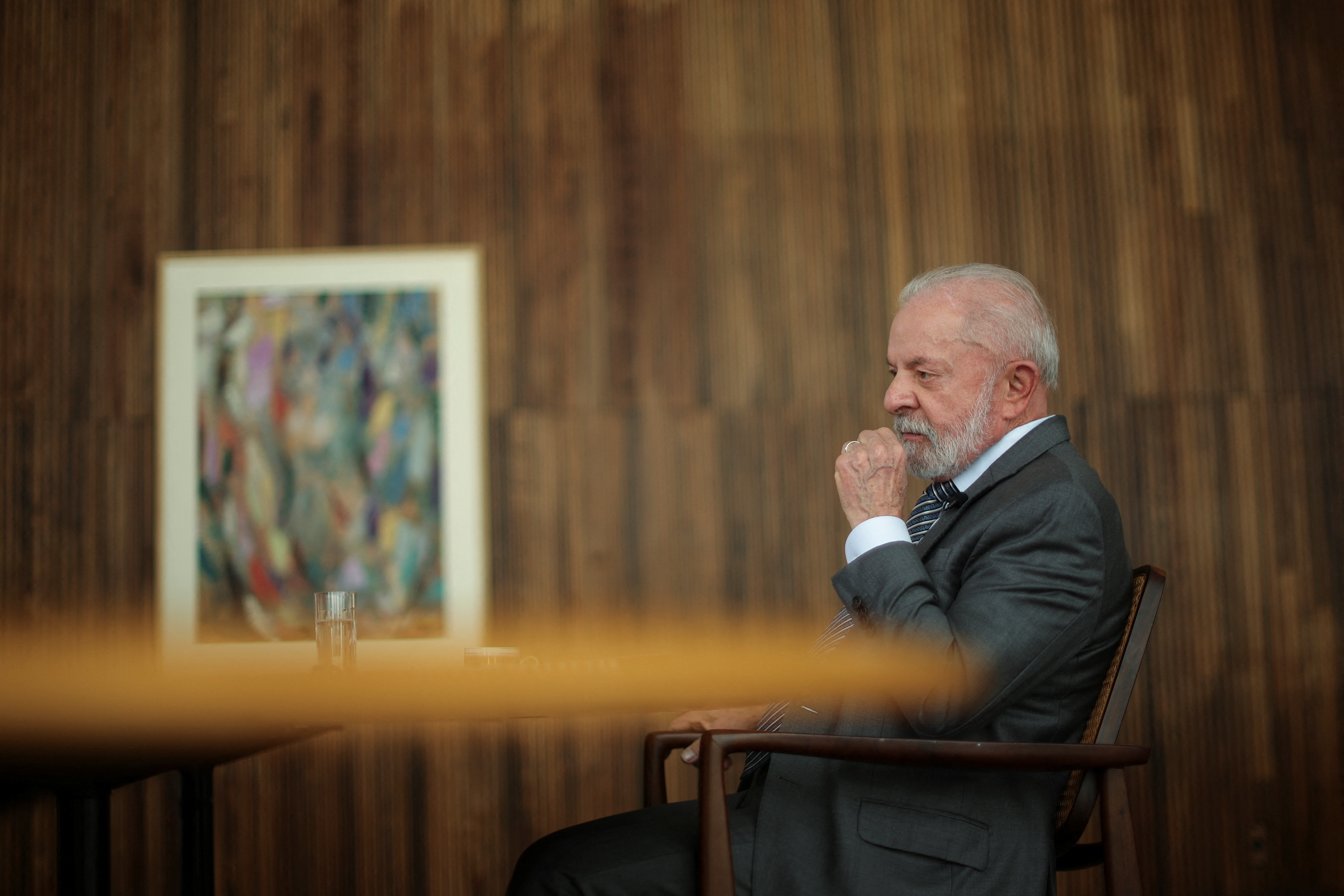 Exclusive interview with Brazil's President Luiz Inacio Lula da Silva in Brasilia