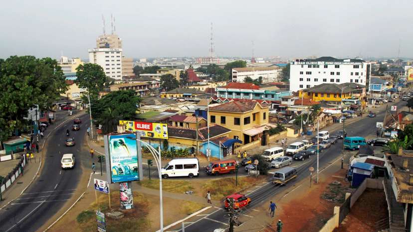 FILE PHOTO: A general view of Adabraka in Accra