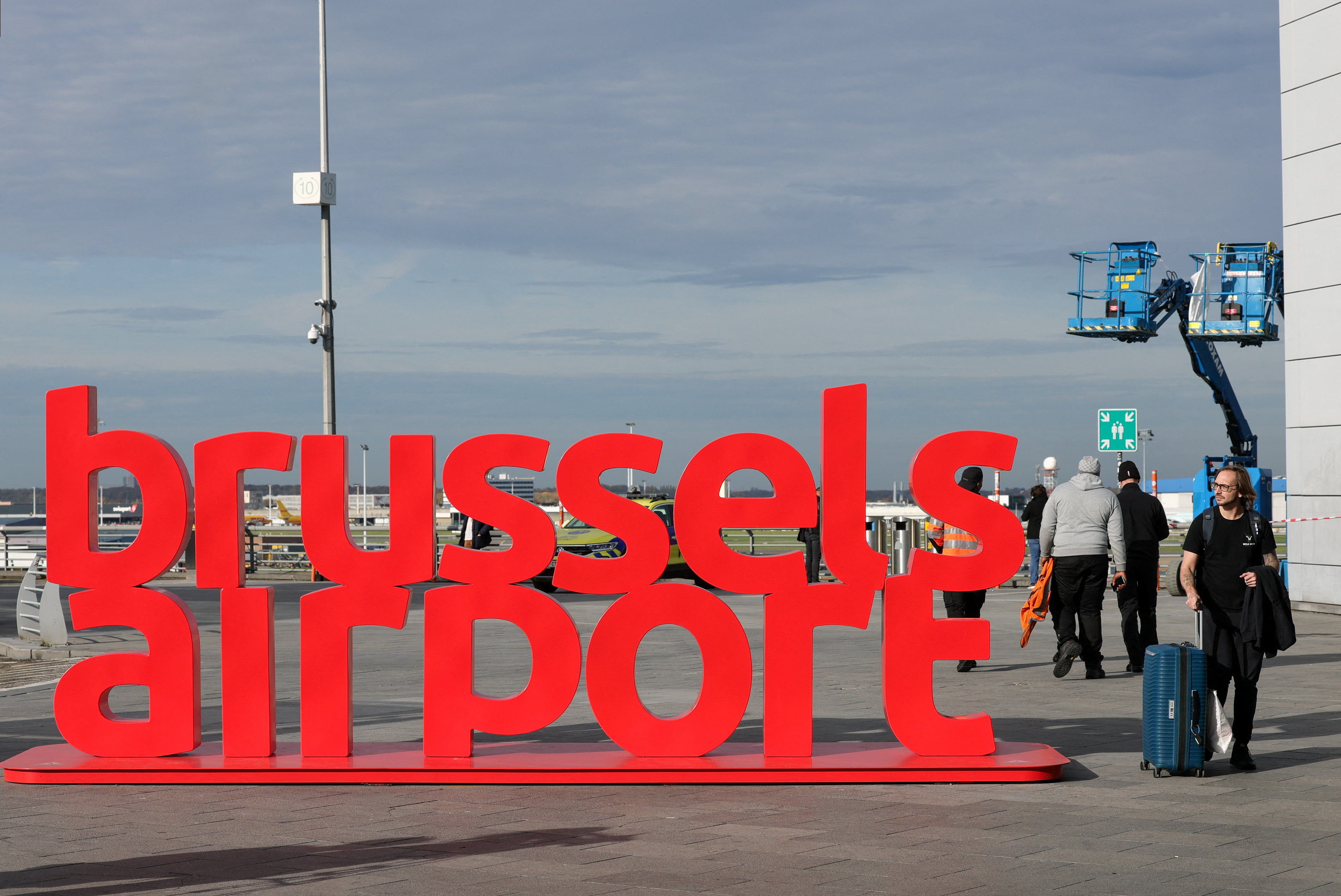 Brussels Airport after reported drone sighting