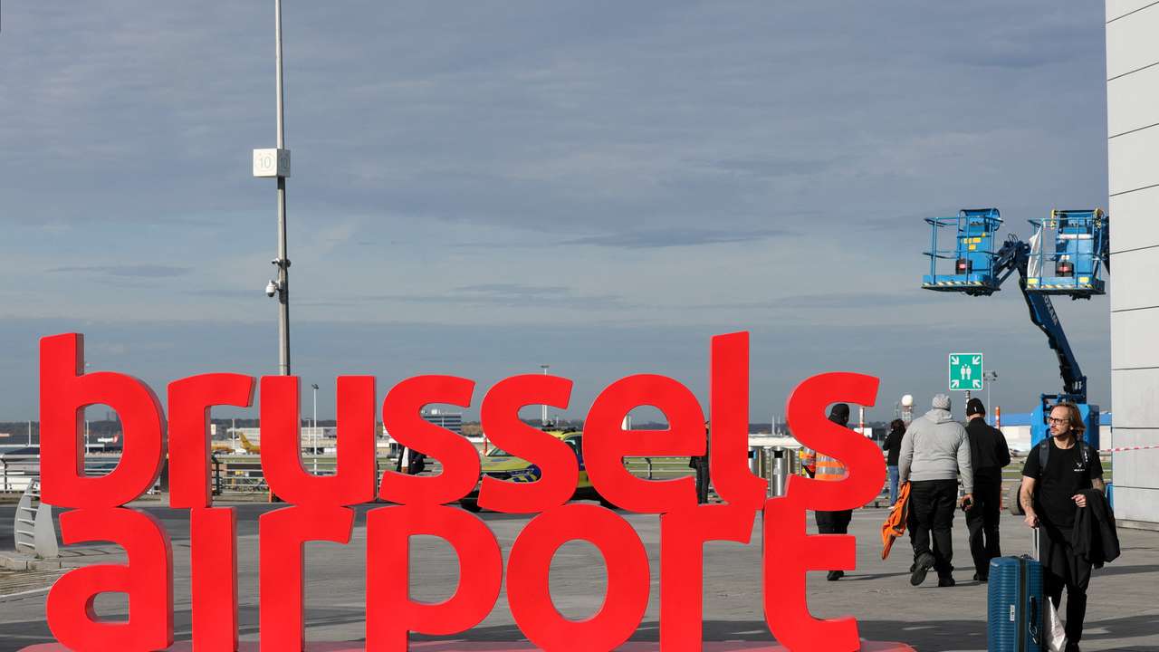 Brussels Airport after reported drone sighting