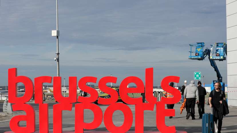 Brussels Airport after reported drone sighting