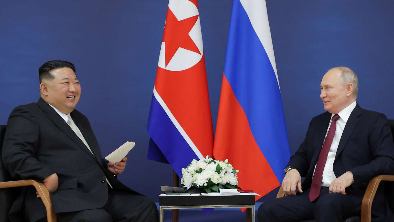 Russia's President Putin and North Korea's leader Kim meet in Amur region
