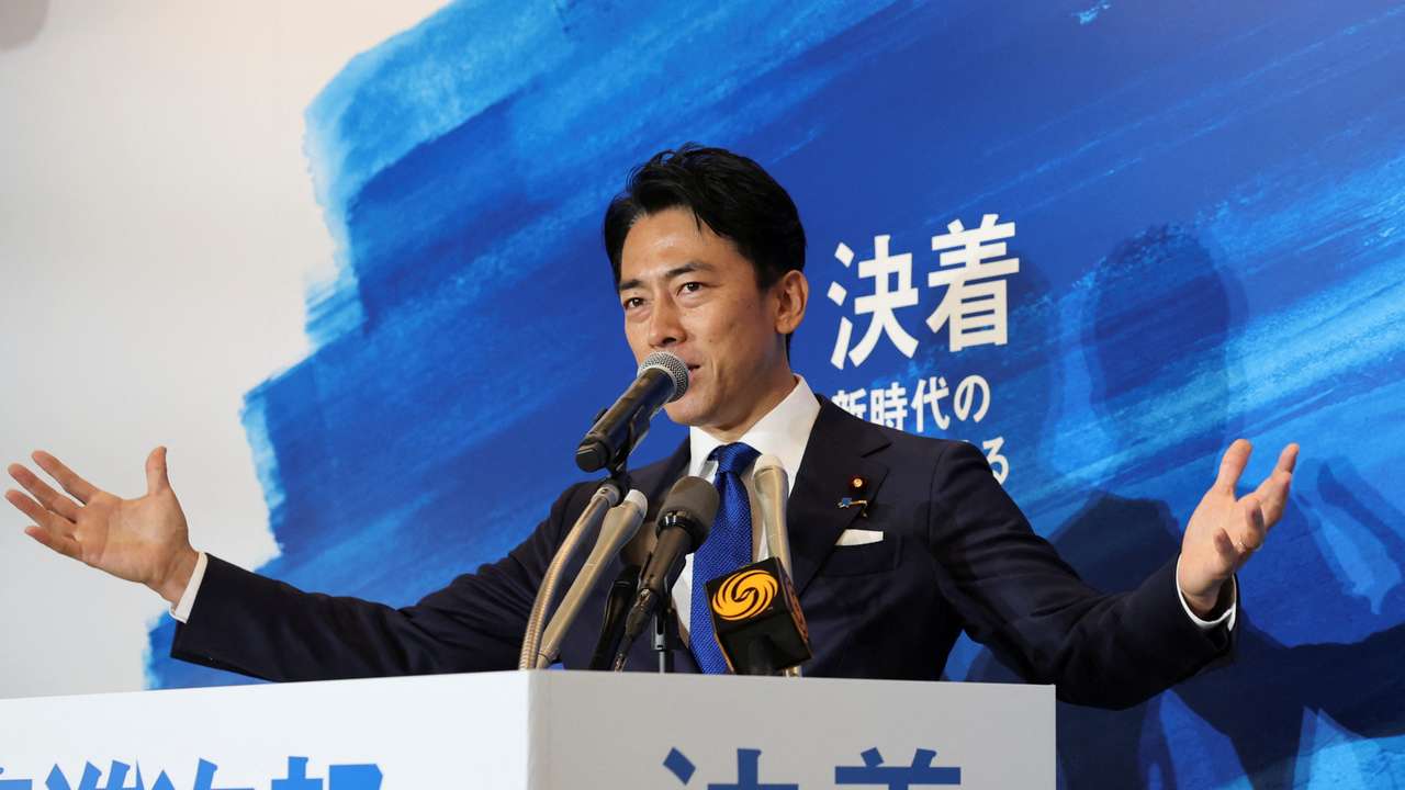 Press conference ahead of the Liberal Democratic Party (LDP) leadership election in Tokyo
