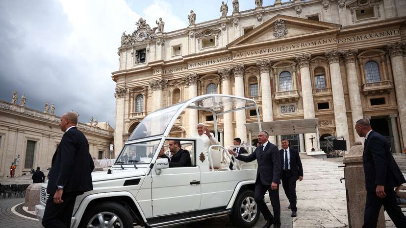 FILE PHOTO: Pope Francis holds weekly general audience at the Vatican