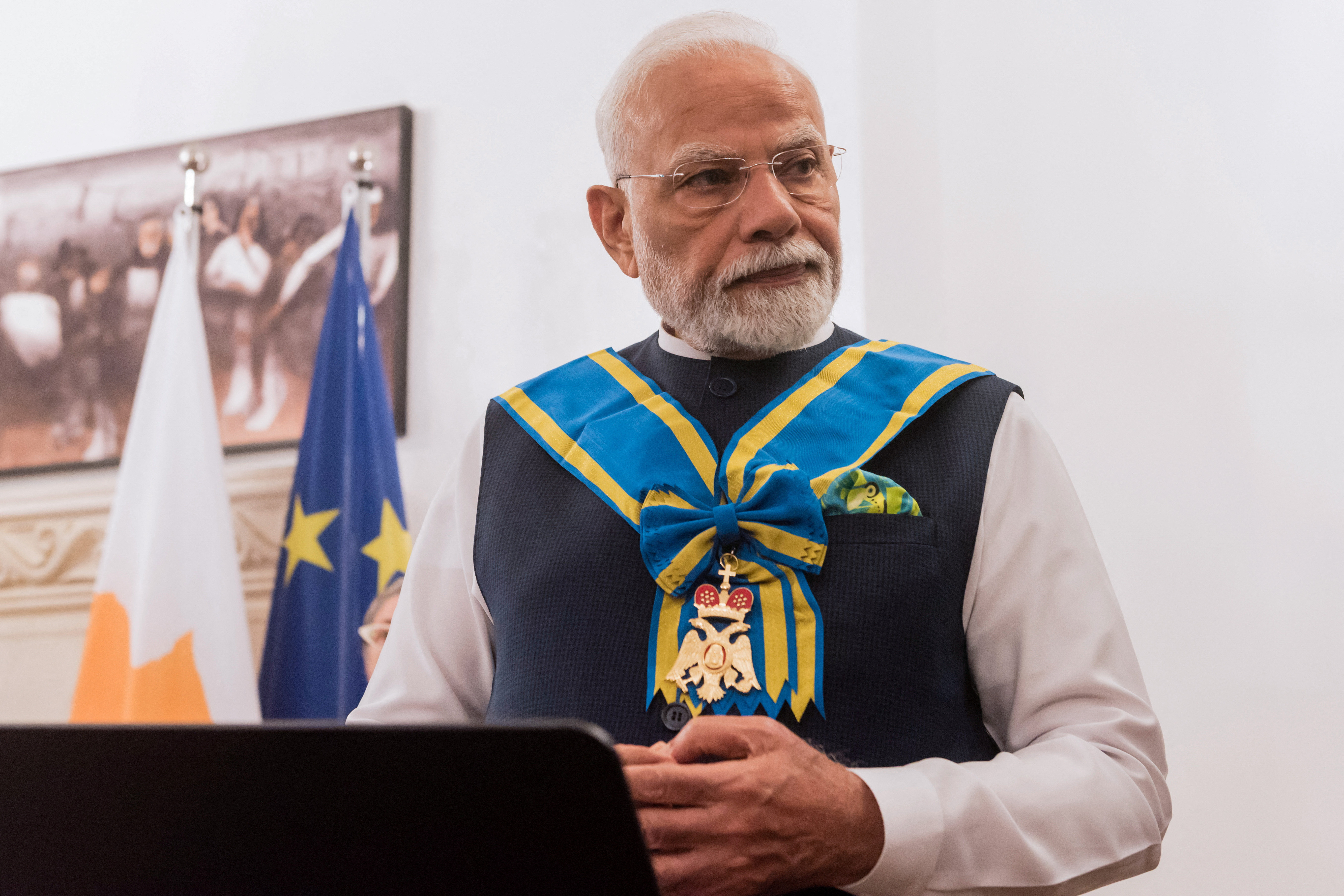 India's Modi in Cyprus to discuss deepening EU ties and trade corridor