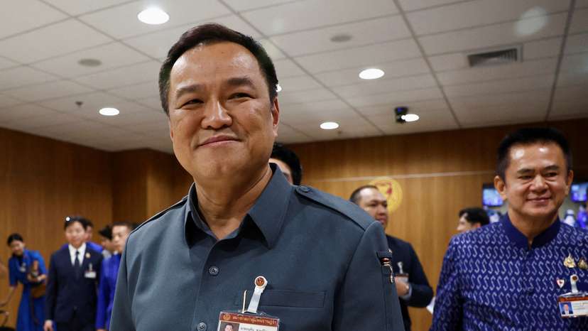 FILE PHOTO: Anutin Charnvirakul, Bhumjaithai Party's leader, in Bangkok