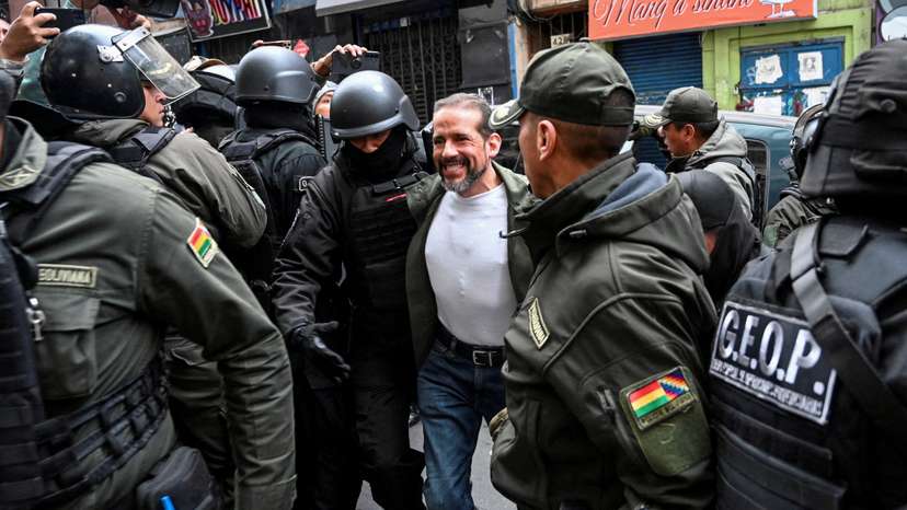 Bolivian court deliberates on the possible release to house arrest of right-wing political leaders Camacho and Pumari, in La Paz
