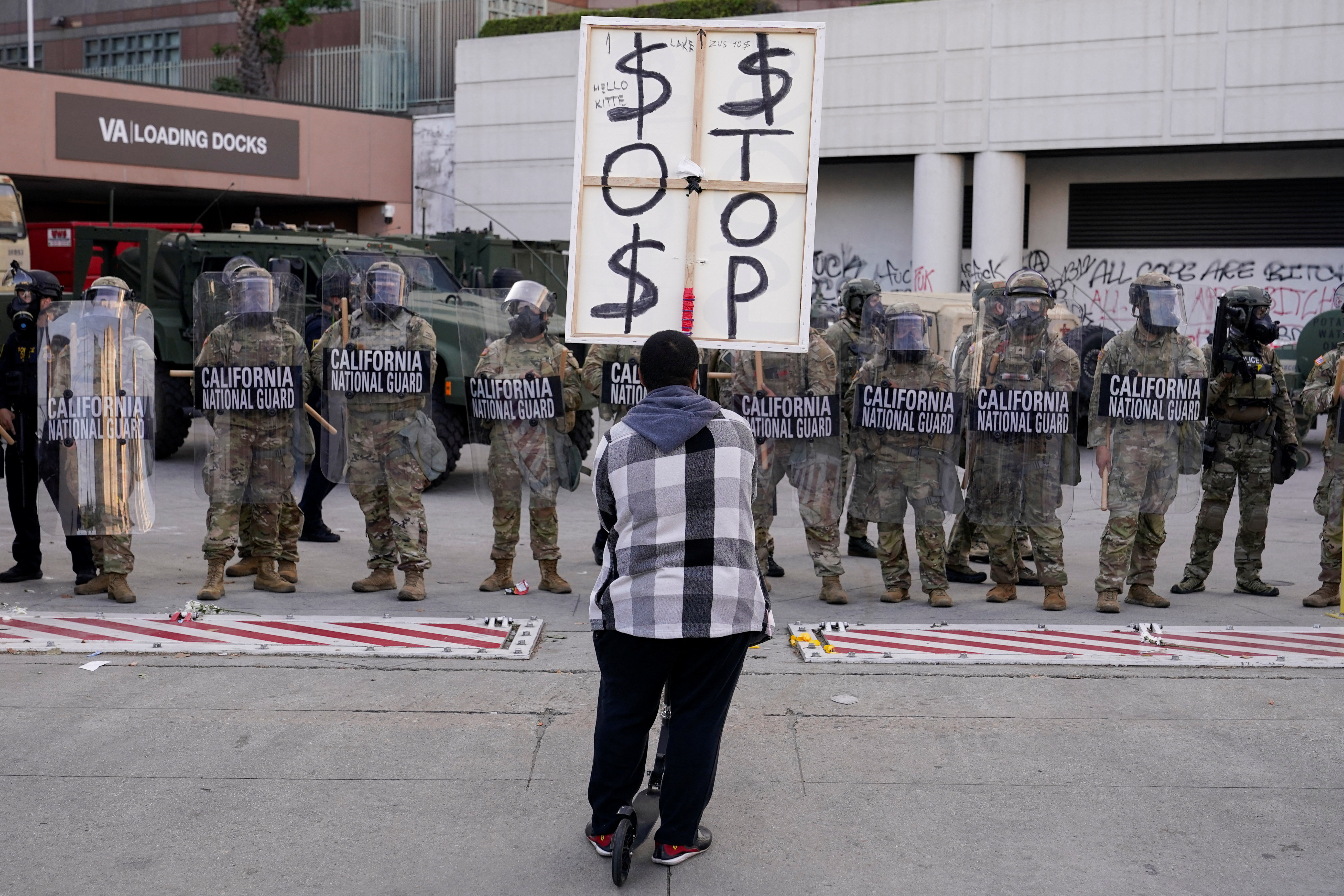 Protests against federal immigration sweeps continue, in Los Angeles