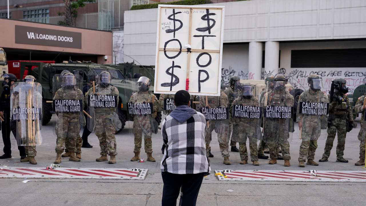 Protests against federal immigration sweeps continue, in Los Angeles