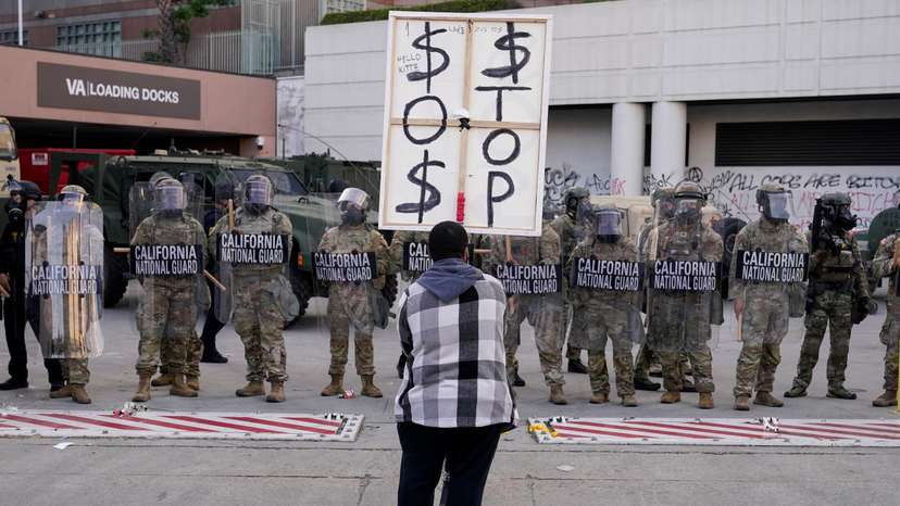Protests against federal immigration sweeps continue, in Los Angeles