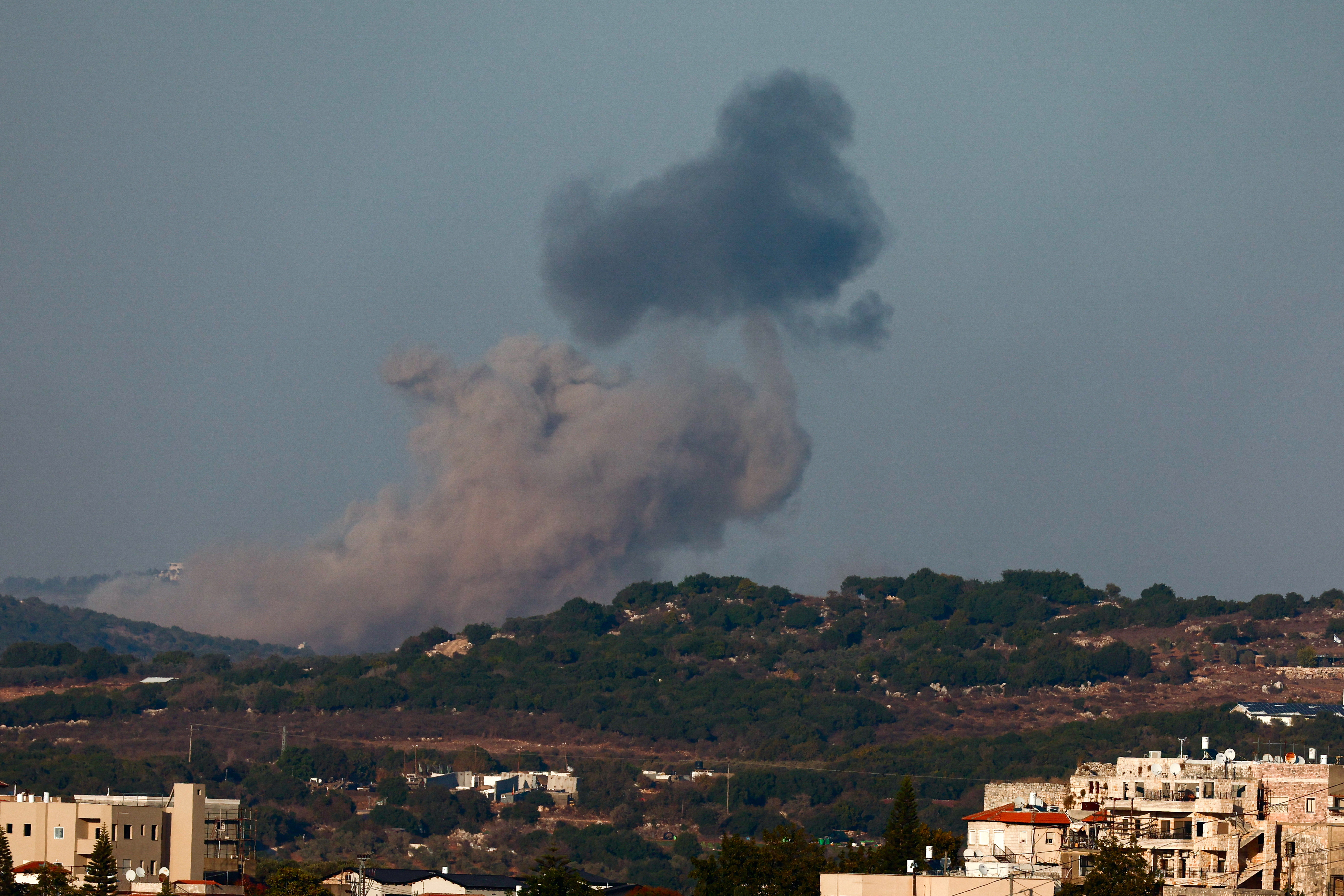 Ongoing hostilities between Hezbollah and Israel, in northern Israel