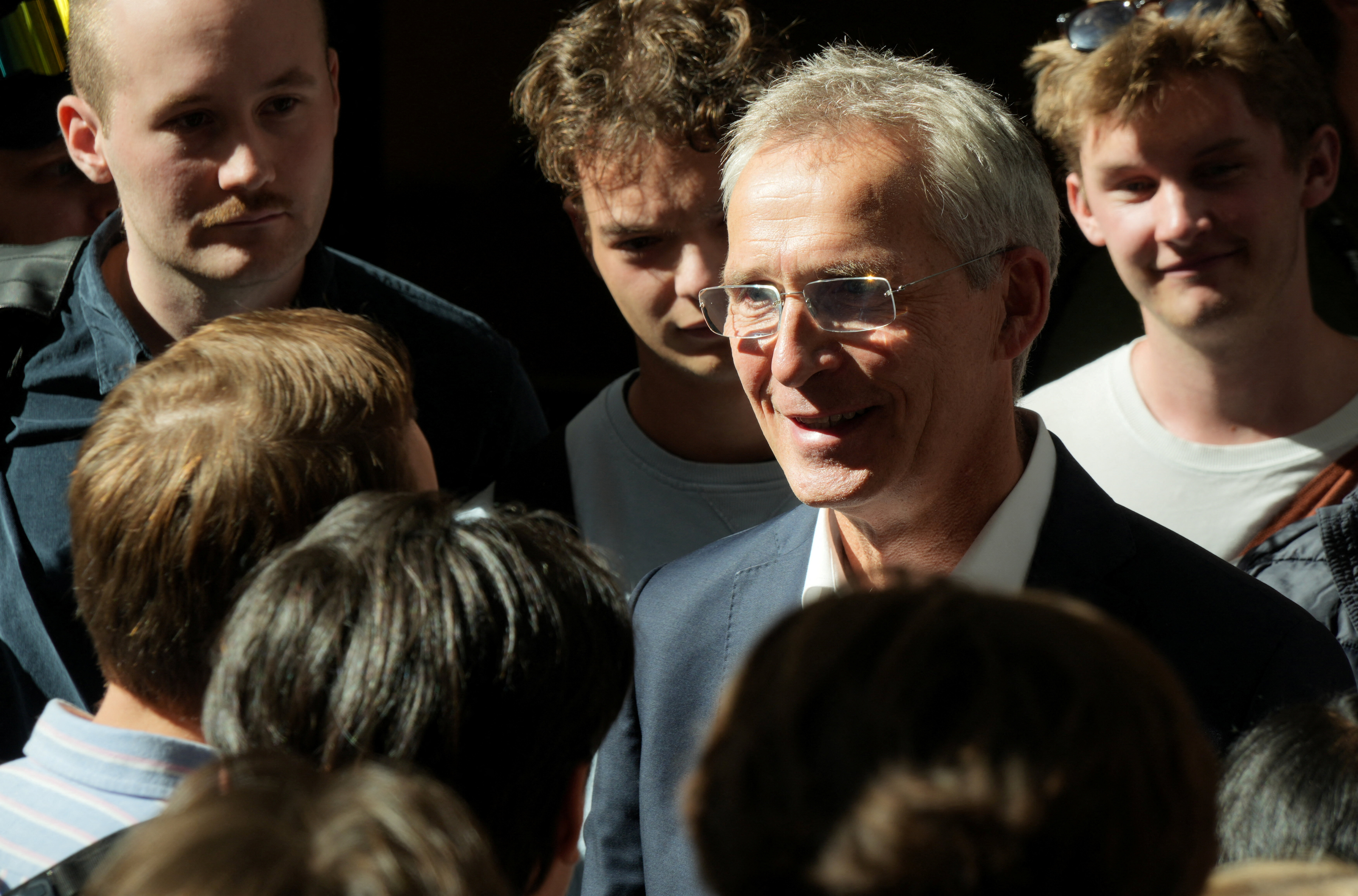 Jens Stoltenberg on the election campaign trail in Oslo