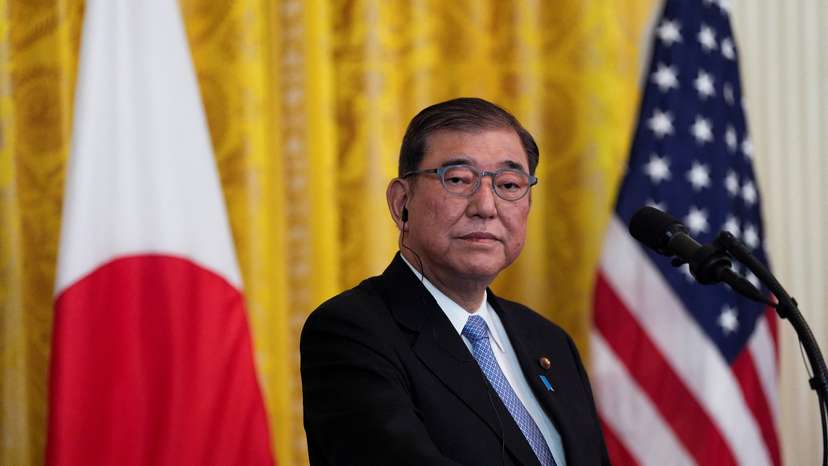 U.S. President Donald Trump meets with Japan's Prime Minister Shigeru Ishiba at the White House