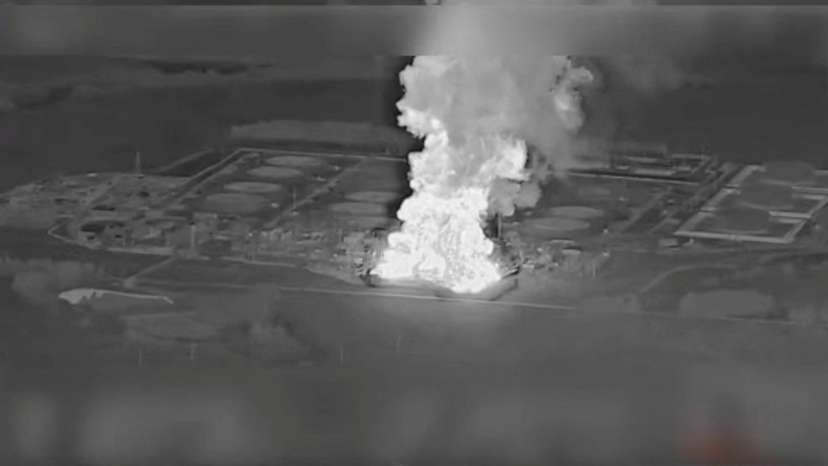 Massive fire at Unecha oil pumping station