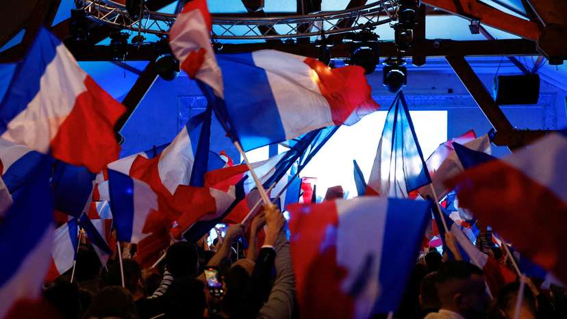 Political rally of RN leaders Marine Le Pen and Jordan Bardella in Etrepagny