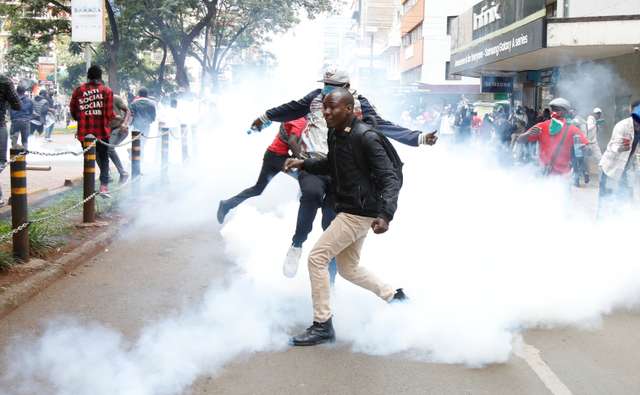 Anti-finance bill protesters clash with police in Nairobi