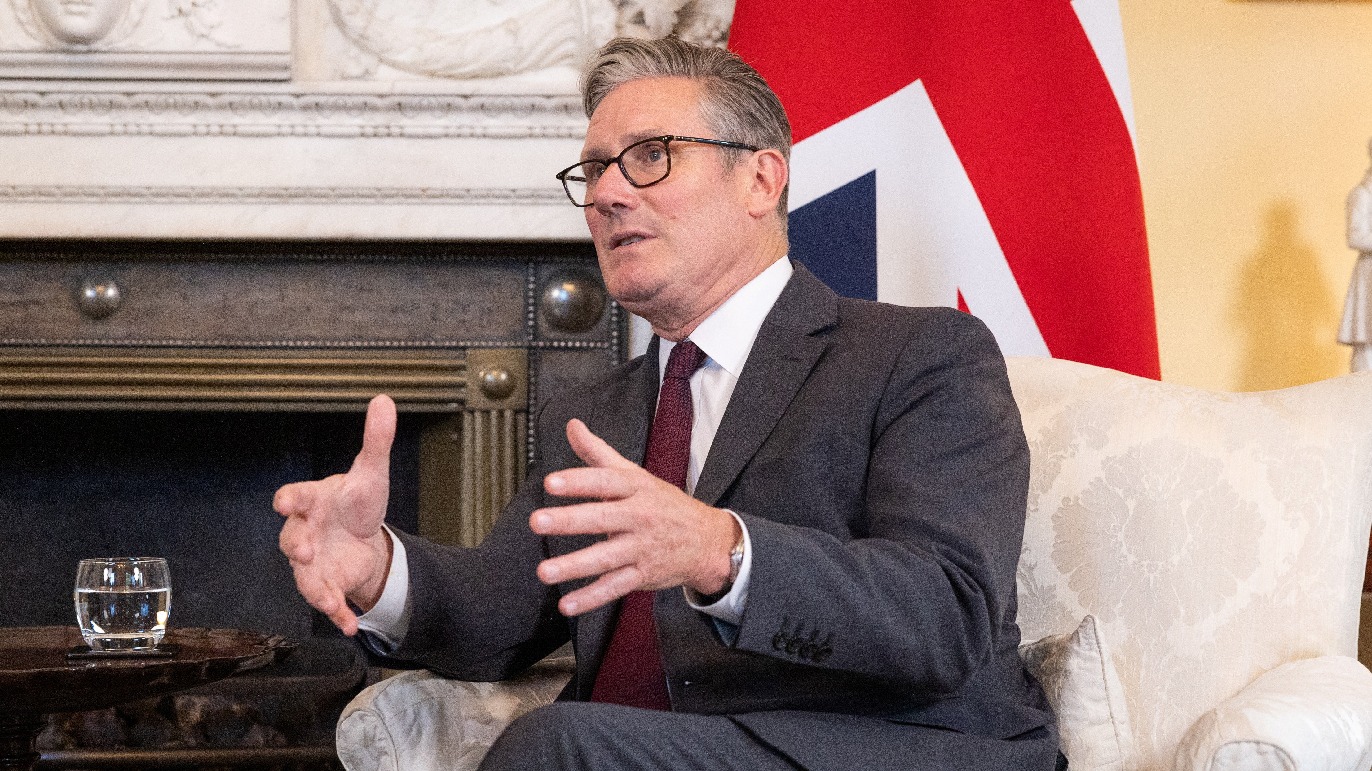 British Prime Minister Keir Starmer meets NATO Secretary General Mark Rutte at 10 Downing Street