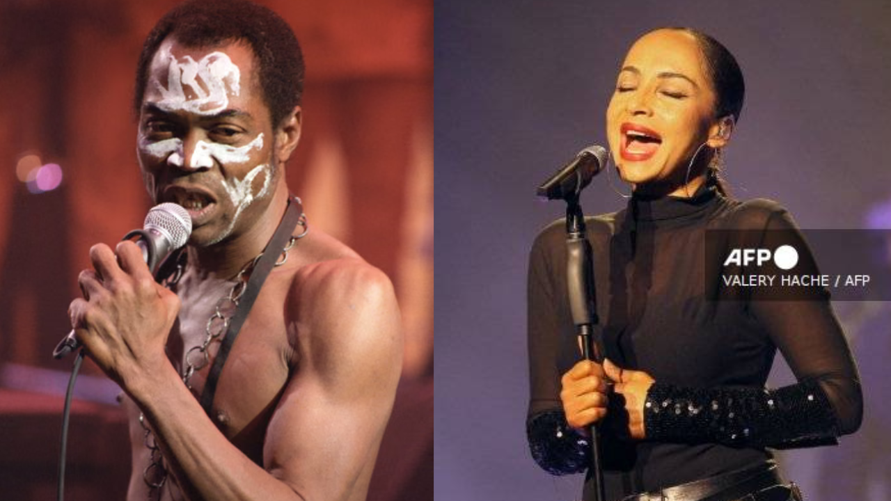 Nigerian singers Fela Kuti and Sade