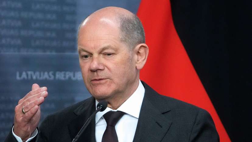 German Chancellor Scholz visits Latvia
