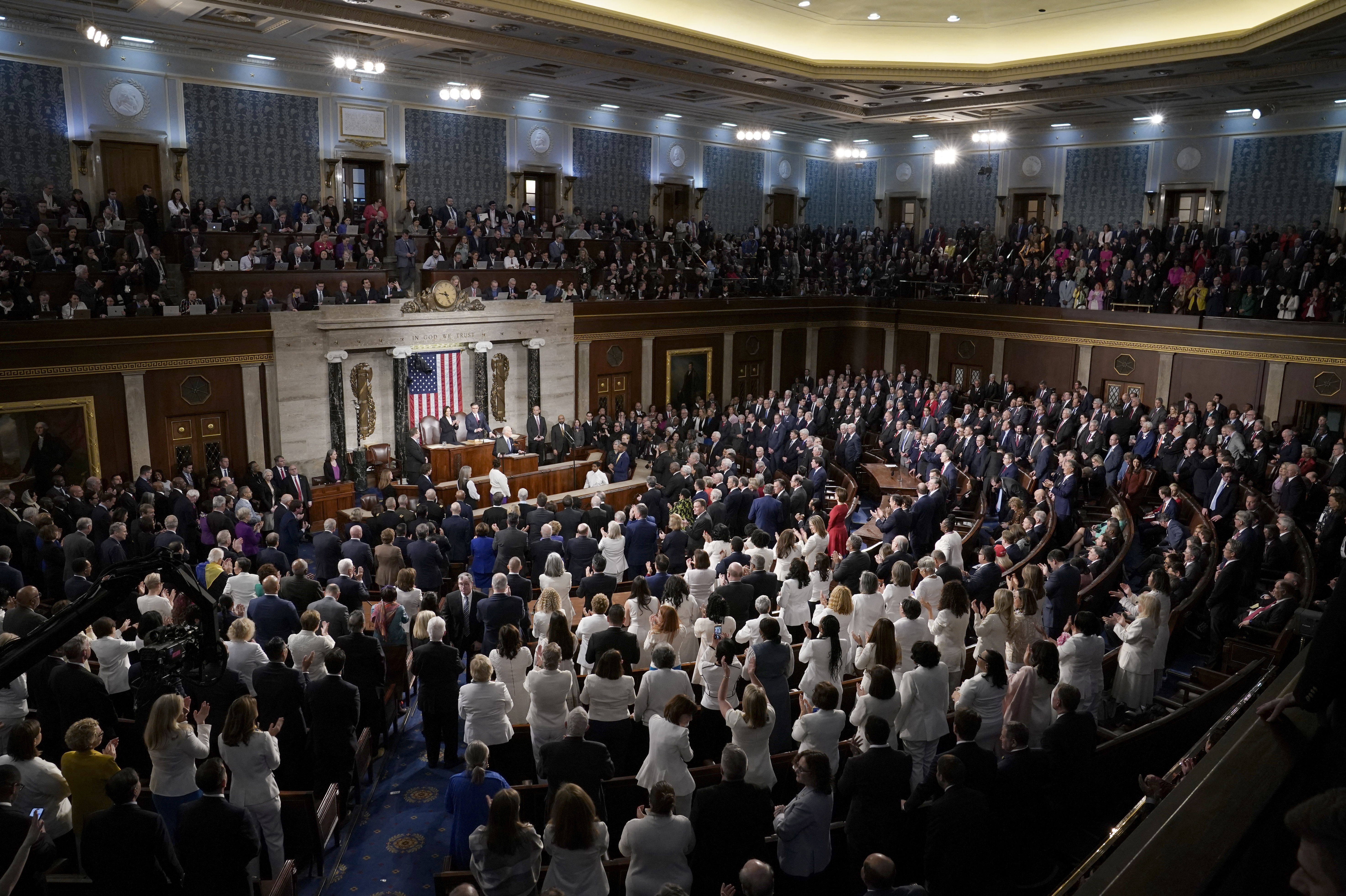 U.S. President Joe Biden delivers State of the Union address at U.S. Capitol in Washington