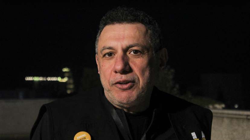 Nizar Zakka president of Hostage Aid Worldwide organization during an interview with Reuters in Damascus